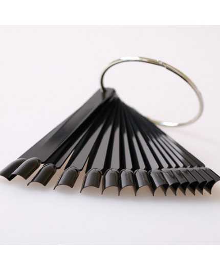 Fan Nail Display Stand 50pcs Black